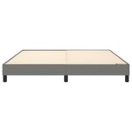 vidaXL Cadre de lit Gris foncé 160 x 200 cm Tissu