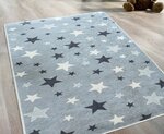 Tapis enfant Etoile 80 x 150 cm - Gris