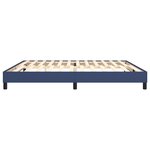 vidaXL Cadre de lit Bleu 200x200 cm Tissu