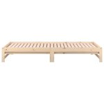 vidaXL Lit coulissant 2x(90x190) cm Bois de pin massif
