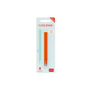 Legami REFCPP0010 - Set de 2 recharges pour stylo à encre Gel Lovely Friends - Encre orange