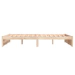 vidaXL Cadre de lit sans matelas bois massif 140x200 cm