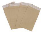 Lot de 100 enveloppes pochettes kraft armé à soufflet marron 176 x 250 + 30 mm