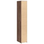 vidaXL Buffet haut chêne marron 30x41x185 cm bois d'ingénierie