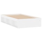 vidaXL Cadre de lit blanc 90x200 cm