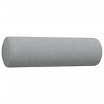 vidaXL Ensemble de canapés 2 Pièces coussins décoratifs gris clair tissu