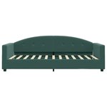 vidaXL Lit de jour avec matelas vert foncé 90x200 cm velours