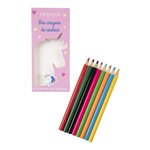 8 Crayons De Couleur Licorne - Draeger paris