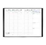 Agenda Affaires Couv Plast Grainée noir 10 x 15 cm QUOVADIS