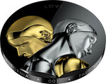 Pièce de monnaie en Argent 20 Dollars g 93.3 (3 oz) Millésime 2021 The Next Evolution ROBOTS LOVE V1