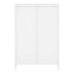 Armoire de bureau casier de bureau meuble de rangement pour salon bureau chambre atelier métallique acier 113 x 80 x 40 cm blanc 03_0006324