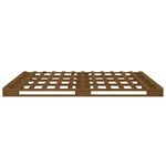 vidaXL Lit de palette marron miel 150x200 cm bois de pin massif