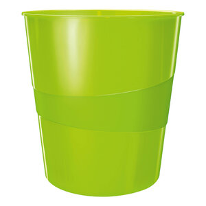 Corbeille à papier plastique leitz wow verte 15 l
