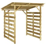 vidaXL Abri de stockage du bois de chauffage Bois de pin imprégné