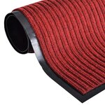 vidaXL Paillasson Rouge 117x220 cm PVC