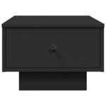 vidaXL Table basse noir 60x45x31 cm bois d'ingénierie