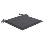 vidaXL Chaises à manger d'extérieur lot de 6 et coussins Acacia massif