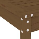 vidaXL Ensemble de bistrot de jardin 3 Pièces marron miel bois pin massif