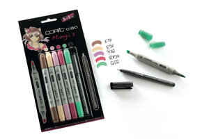 Set 5 marqueurs Copic Ciao Manga 3 + 1 Multiliner gratuit