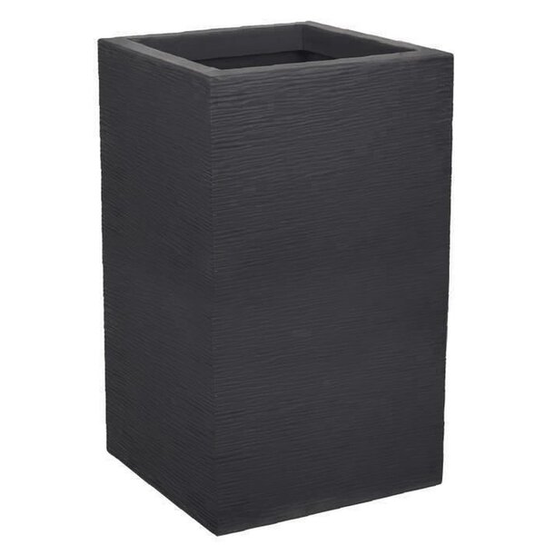 Bac à Fleurs Carré Haut Graphit Up - 36 L - 29 5 x 29 5 cm x 49 5 cm - Gris anthracite