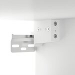 vidaXL Table de chevet murale blanc 34x30x20 cm