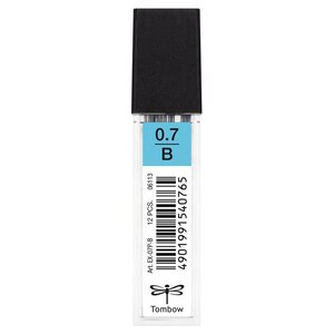 Etui de 12 Mine pour porte-mine pointe calibrée 0 7 mm dureté B x 12 TOMBOW