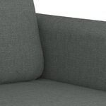vidaXL Ensemble de canapés 2 Pièces avec coussins Gris foncé Tissu