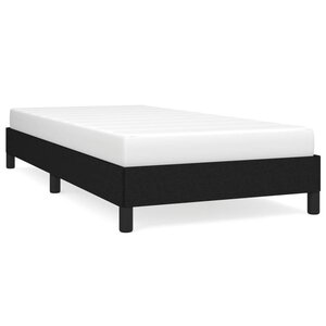 vidaXL Cadre de lit Noir 90x190 cm Tissu