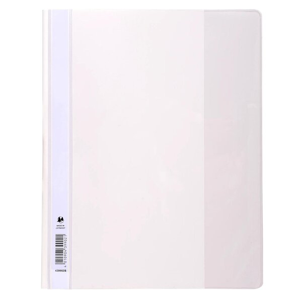 Chemise De Présentation À Lamelles Pvc Premium - A4 - Blanc - X 10 - Exacompta