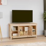 vidaXL Meuble TV 103x36 5x52 cm Bois de pin massif