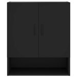 vidaXL Armoire murale noir 60x31x70 cm bois d'ingénierie