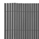 vidaXL Clôture de jardin double face 110x500 cm Gris