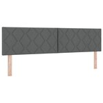 vidaXL Tête de lit Design Blocks en Diamant Gris Foncé 180 cm en Tissu