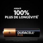 Duracell - NOUVEAU Piles alcalines AAA Plus, 1.5 V LR03 MN2400, paquet de 24