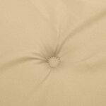 vidaXL Coussin de chaise longue beige mélangé (75+105)x50x3 cm tissu