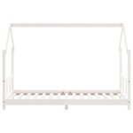 vidaXL Cadre de lit pour enfants blanc 90x190 cm bois de pin massif