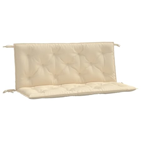 vidaXL Coussins de banc jardin lot de 2 beige 120x50x7 cm tissu Oxford