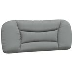 vidaXL Cadre de lit sans matelas gris clair 100x200 cm tissu