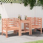 vidaXL Chaises de jardin lot de 2 61 5x53x71 cm bois massif de douglas