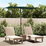 vidaXL Parasol d'extérieur avec mât en aluminium 180x110 cm Vert