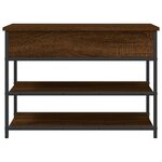 vidaXL Banc à chaussures chêne marron 70x42 5x50 cm bois d'ingénierie