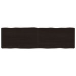 vidaXL Dessus de table bois massif traité bordure assortie