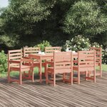 vidaXL Ensemble à manger de jardin 7 Pièces bois massif Douglas