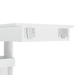 vidaXL Table de bar murale Blanc 102x45x103 5 cm Bois d'ingénierie