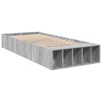 vidaXL Cadre de lit sonoma gris 100x200 cm bois d'ingénierie