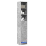 vidaXL Buffet avec LED gris béton 36x32 5x200 cm bois d'ingénierie