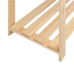 vidaXL Étagères de rangement à 5 niveaux 10Pièces 170x38x170cm Pin 500 kg