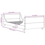 vidaXL Cadre de lit sans matelas 75x190 cm bois de pin massif