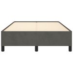 vidaXL Cadre de lit Gris foncé 120x200 cm Velours