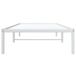 vidaXL Cadre de lit métal blanc 90x190 cm
